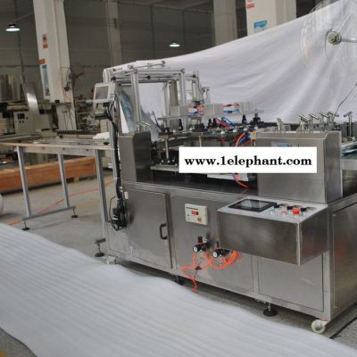 赛诺四边封包装机卧式独立熔喷布口罩包装机图2