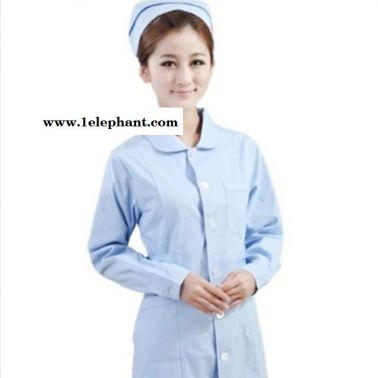 定制秋冬加厚款白色长袖护士服耐高温耐氯漂