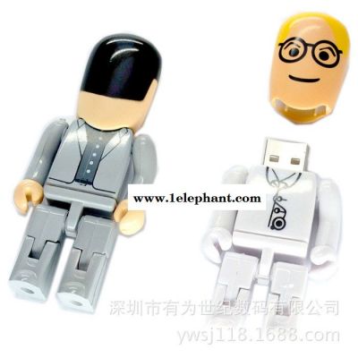 环保ABS塑料机器人U盘,医生护士老师造型u盘 医生 礼品图2
