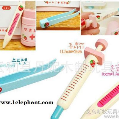 批发 儿童木制过家家仿真玩具 医生护士组合 药箱图2