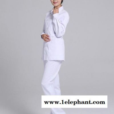 护士服长袖冬装分体套装夏装短袖美容服药店服工作服图3