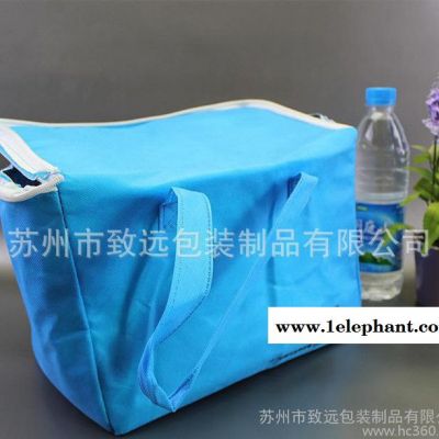 致远 定做无纺布铝膜手提冰包 户外可折叠保鲜袋 保温外卖箱图2