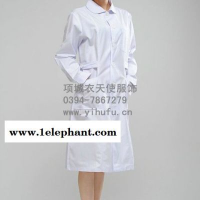 供应护士服 长袖 冬装 白色娃娃领医护工作服 护师 绣字印字 抗菌面料图2