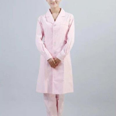 粉色长袖护士套装