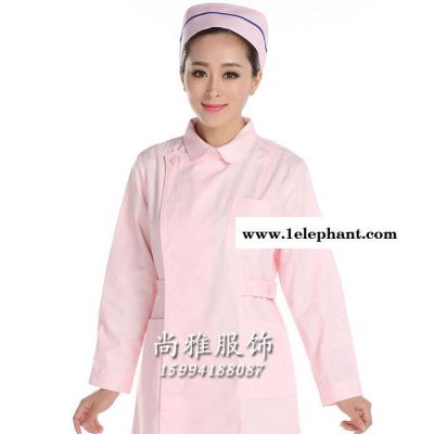 新款时尚护士服冬装双偏偏襟护士服特价含运费白大褂不起球不褪色防静电图3