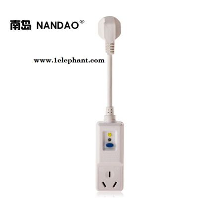 南岛防漏电转换插头 家用热水器防触电保护器 南岛防漏电转换长款插座 南岛漏电保护转换插头图2