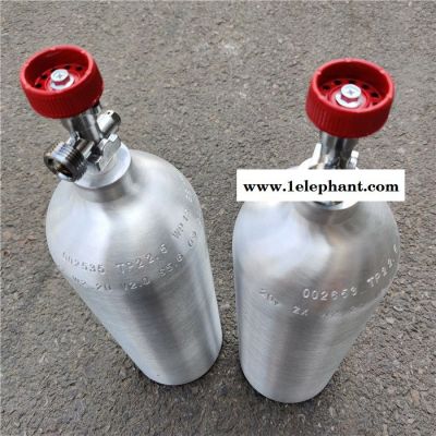 铝合金瓶氧气瓶 紧急备用呼吸潜水气瓶 1L氧气瓶 鑫隆旺报价