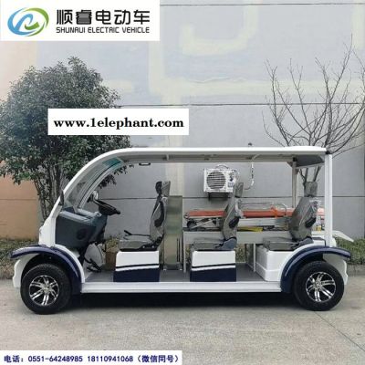 合肥顺途 医院电动救护车 工厂电动急救车 医院区间病人转运车 120电动救护车医院电动区间车图2