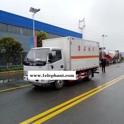 东风途逸蓝牌气瓶运输氧气氩气运输车江南危险品厢式车厂家图2