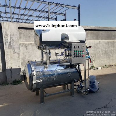 众惠800*1500双层高温杀菌锅 粽子整套加工设备 肉粽灭菌机器图3