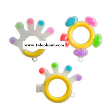 **婴儿硅胶牙胶宝宝防吃手玩具透明彩色牙胶磨牙棒定制