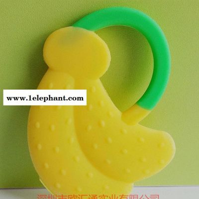 水果型全硅胶婴儿牙胶 硅胶安全无毒咬牙器 磨牙器 婴儿用品图3