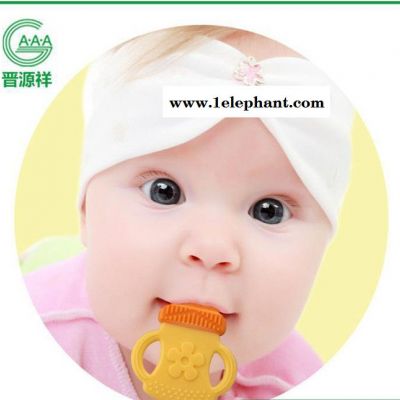 牙胶 婴儿磨牙器 全硅胶握柄咀嚼训练 柔软食品级安全无毒图3