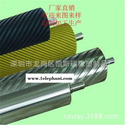 陈江螺纹胶辊惠阳漩牙胶轴轮图3