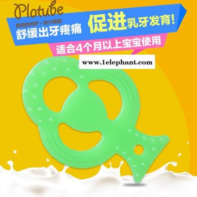 platube婴儿牙胶 宝宝磨牙棒 咬咬乐玩具儿童磨牙硅胶 牙咬胶 ** 吸塑卡纸包装图4