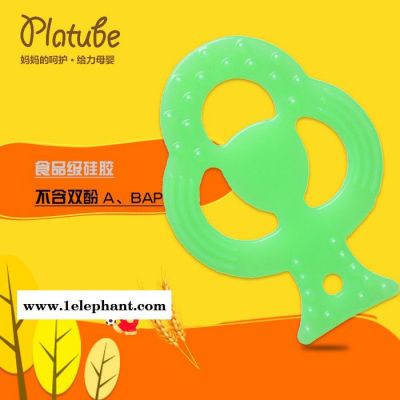 platube婴儿牙胶 宝宝磨牙棒 咬咬乐玩具儿童磨牙硅胶 牙咬胶 ** 吸塑卡纸包装图5