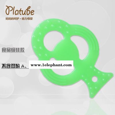 platube婴儿牙胶 宝宝磨牙棒 咬咬乐玩具儿童磨牙硅胶 牙咬胶 ** 吸塑卡纸包装