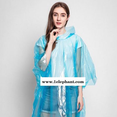 徽帮 一次性雨衣 PE一次性雨衣 成人斗篷款雨衣 雨披徒步骑行旅游景区雨衣图5