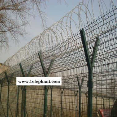唯升 高性能的监狱护栏网 美格网护栏 格网防盗窗 机场护栏 监狱围墙 刀片刺绳护栏 监狱栅栏