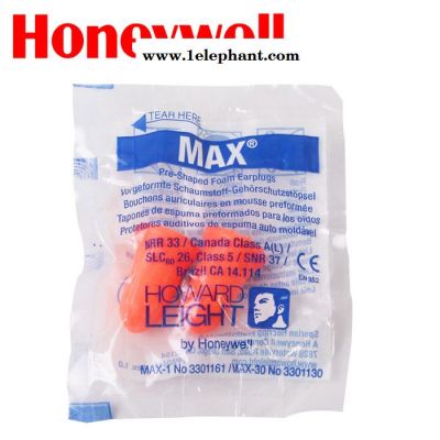 霍尼韦尔MAX-1/MAX-30 防噪音耳塞专业降噪隔音静音睡觉睡眠用 泡棉