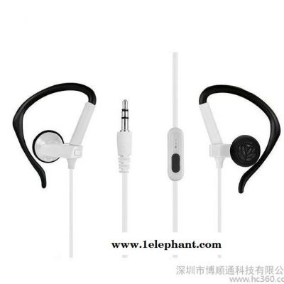 直销手机挂耳式耳机 低音炮耳塞 线控带调音运动mp3耳机图2