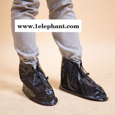 【XIETAIPING】PVC磨砂雨衣厂家供应现货 剑雨牌 户外登山 前开拉链雨鞋套 PVC平跟中筒鞋套批发图7