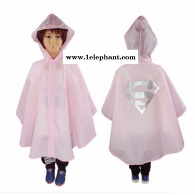 厂家订做 雨披儿童新款超人户外儿童防水雨衣雨披儿童斗篷式小孩 幼儿园雨衣万圣节图3