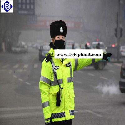 生产供应雨豹牌UB-001**雨衣反光执勤服分体套装男女通用制式荧光黄牛津布透气尺码齐全现货供应可订制印刷图6