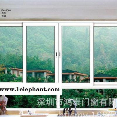 深圳金橡木铝合金推拉窗 别墅防蚊防盗窗 铝合金门窗价格图3