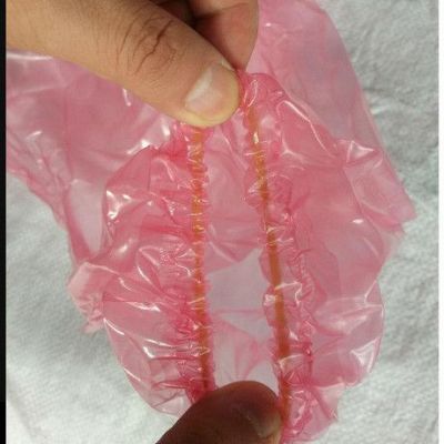 【谢太平】一次性雨衣PVC磨砂雨衣成人儿童PVC磨砂压纹防雨鞋套批发 户外旅游必备产品多色多尺码 成人鞋套图3