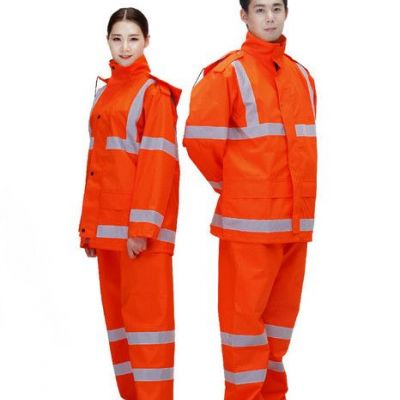 优博雨豹UB-005 道路救援雨衣应急反光工作服雨衣套装 成人反光分体雨衣套装 反光衣厂家现货供应可印字全国包邮图7