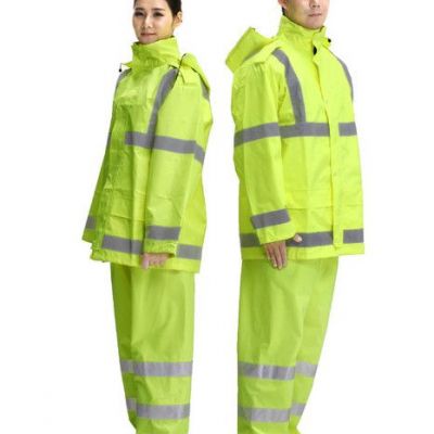 优博雨豹UB-005 道路救援雨衣应急反光工作服雨衣套装 成人反光分体雨衣套装 反光衣厂家现货供应可印字全国包邮图3
