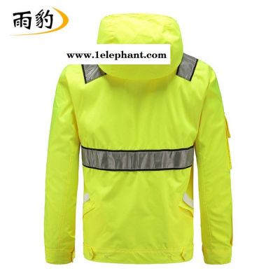 雨豹牌 勘察服UB-004型号 3M反光条 300D/150D牛津布 上下分体反光 环保PU涂层 可定制 反光雨衣图7