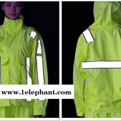 雨豹牌 勘察服UB-004型号 3M反光条 300D/150D牛津布 上下分体反光 环保PU涂层 可定制 反光雨衣图5