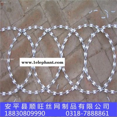 顺旺 防盗窗刀片刺绳 不锈钢刺线 公路防护刺绳图1