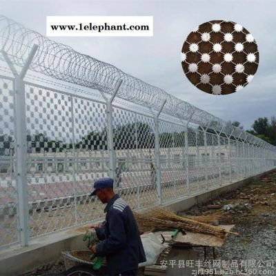 旺丰美格网 美格网护栏网 美格网防盗窗 防盗网 监狱美格刺片防爬网图8