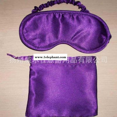 供应现货一款色缎布眼罩遮光效果好图2
