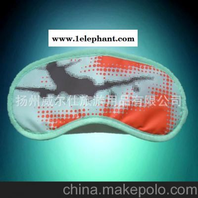 长期供应黑色色丁遮光眼罩印刷字体图案可定制欢迎订购图2