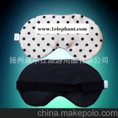 长期供应黑色色丁遮光眼罩印刷字体图案可定制欢迎订购图3