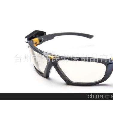 供应劳保用品批发防冲击眼镜 带灯眼镜801D