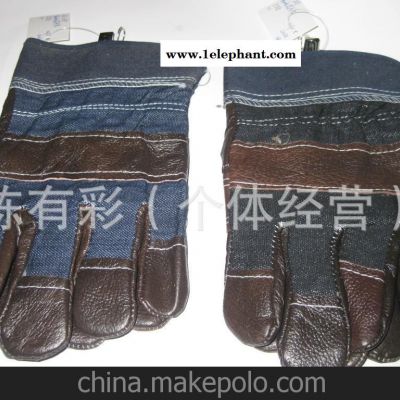 厂家直销 家私皮电焊手套 劳保手套图3