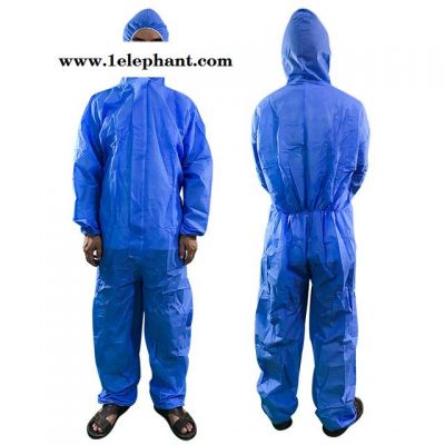 一次性防护服PP无纺布隔离衣防疫透气膜工作服防油加厚连脚连体服图4