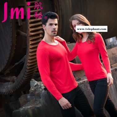 厂家直销 肌秘火山岩高分子保暖内衣套装 抗静电 吸湿排汗 不起球抗静电 吸湿高弹面料 健康美肤内衣