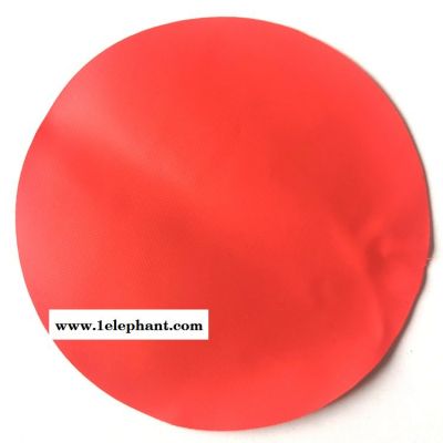 橡胶夹网布 耐酸碱防护服面料 KBD—A—304 桔红色0.48mm改性橡胶防护服面料图2