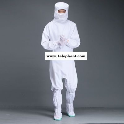 防静电防护服连体服 涤棉下跨式  GMP无菌服工作服  生物公司无尘服 洁净服防尘服 净尚净美图2