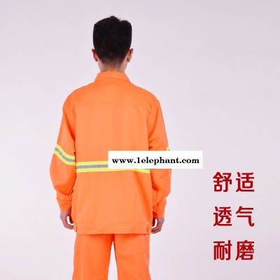 厂家直销环卫工作服道路清洁消防服反光条劳保服服加工定制图3
