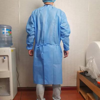 隔离衣 厂家批发一次性SMS隔离衣大褂 无纺布制品罩衣防尘防喷溅隔离服图2