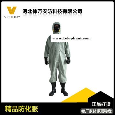 轻型防化服化学品半封闭外置防毒面具型 b级防护服 伸万FHIB