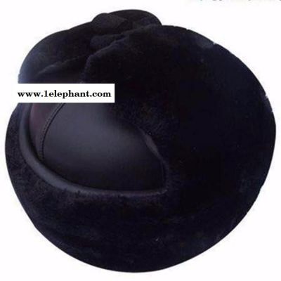 冬季安全帽厂家生产 皮面加绒冬季施工安全帽 铁路工冬季安全帽