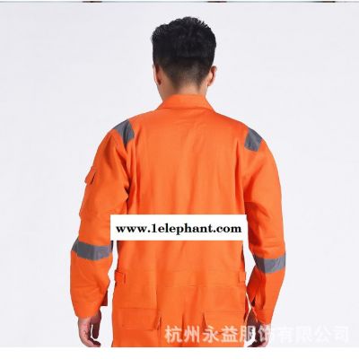 纯棉连体工作服套装男工装劳保服全棉阻燃防服定制logo阻燃服图2